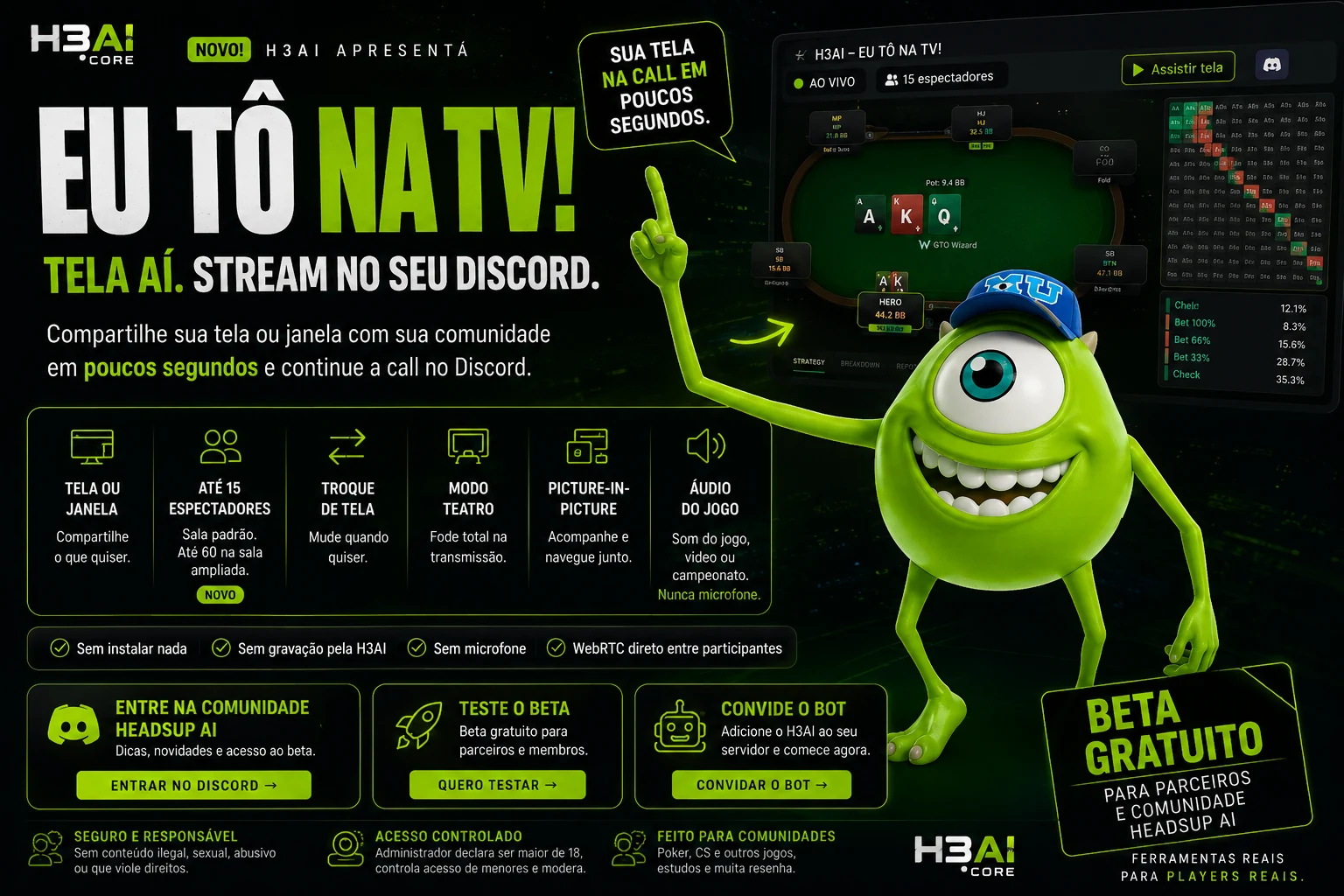 H3 Screen EU TÔ NA TV